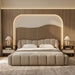Janine - Modern Tan Fabric Bed