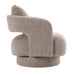Johnny - Modern Brown Fabric Accent Chair