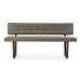 Jordan Modern Grey & Walnut Dining Bench