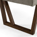 Jordan Modern Grey & Walnut Dining Bench