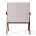 Joseline - Modern Beige Fabric + Walnut Accent Chair (Set of 2)