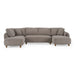Joslin - Modern Grey Fabric U-Shaped Sectional Sofa