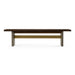 June - Modern Dark Grey Concrete & Walnut Dining Bench