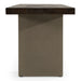 June - Modern Dark Grey Concrete & Walnut Dining Bench