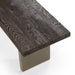 June - Modern Dark Grey Concrete & Walnut Dining Bench
