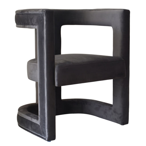 Kendra - Dark Grey Fabric Accent Chair