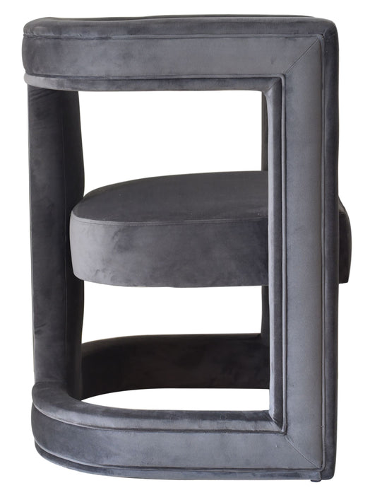 Kendra - Dark Grey Fabric Accent Chair