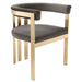 Kersey - Glam Grey Velvet Accent Chair