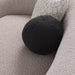 Kilmer Modern Grey Curved Fabric Sectional Sofa