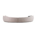 Kilmer Modern Grey Curved Fabric Sectional Sofa