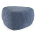 Kinsey - Modern Blue Large River Rock Ottoman