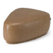 Kinsey - Modern Tan Leather Large River Rock Ottoman