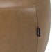 Kinsey - Modern Tan Leather Large River Rock Ottoman