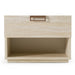 Lago - Modern Faux Travertine Nightstand