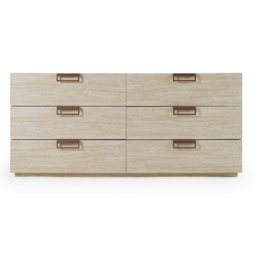Lago faux travertine dresser