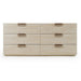 Lago faux travertine dresser
