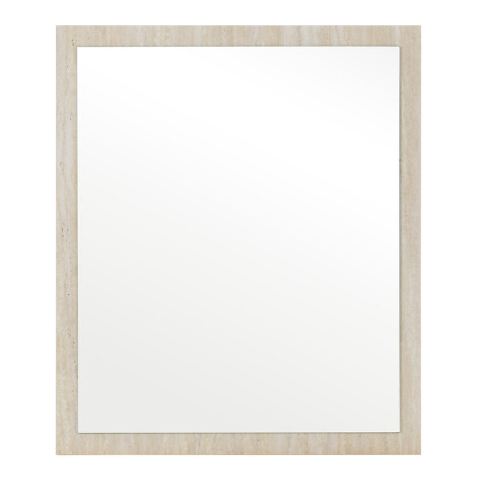 Lago - Modern Faux Travertine Mirror