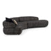 Lakota - Modern Dark Grey Fabric Curved Sectional Sofa