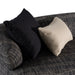Lakota - Modern Dark Grey Fabric Curved Sectional Sofa