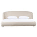 Lambert - Modern Beige Fabric Upholstered Bed