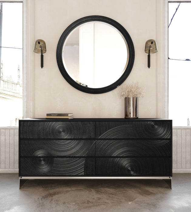 Cirque - Modern Black Ash Dresser