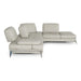Andrea - Modern Grey Leather Sectional Sofa