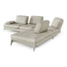 Andrea - Modern Grey Leather Sectional Sofa