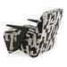 Leana - Modern Black & White Fabric Accent Chair