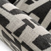 Leana - Modern Black & White Fabric Accent Chair