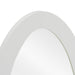 Legend - Modern White High Gloss Oval Mirror