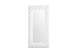 Legend - Modern White Bonded Leather Floor Mirror