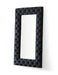 Legend - Transitional Black Velvet Floor Mirror