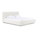 Liam - Modern Ivory Fabric Upholstered Bed
