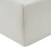 Liam - Modern Ivory Fabric Upholstered Bed