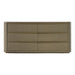 Lois - Modern Beige Shagreen + Brass Dresser