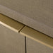 Lois - Modern Beige Shagreen + Brass Dresser