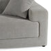 Loki - Modern Grey Fabric 3-Seat Sofa