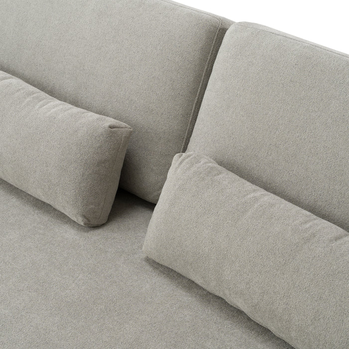 Loki - Modern Grey Fabric 4-Seat Sofa