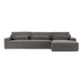 Loki - Modern Grey Fabric Right Facing Sectional Sofa