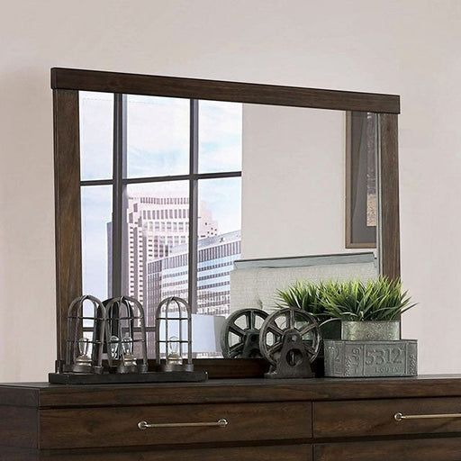 TAGGIE  MIRROR - Brown Transitional Mirror | NorCal Furniture Santa Clara CA
