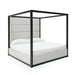 Manhattan- Contemporary Canopy Grey Bedroom Set-queen