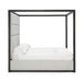 Manhattan- Contemporary Canopy Grey Bedroom Set-queen