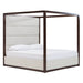 Manhattan - Contemporary Canopy Brown Oak Bedroom Set