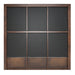 Manhattan - Contemporary Canopy Brown Oak Bed