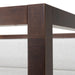 Manhattan - Contemporary Canopy Brown Oak Bed