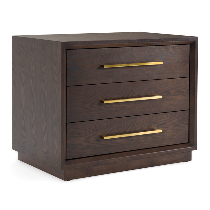 Manhattan - Contemporary Canopy Brown Oak Bedroom Set