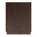 Manhattan - Contemporary Brown Oak and Gold Nightstand