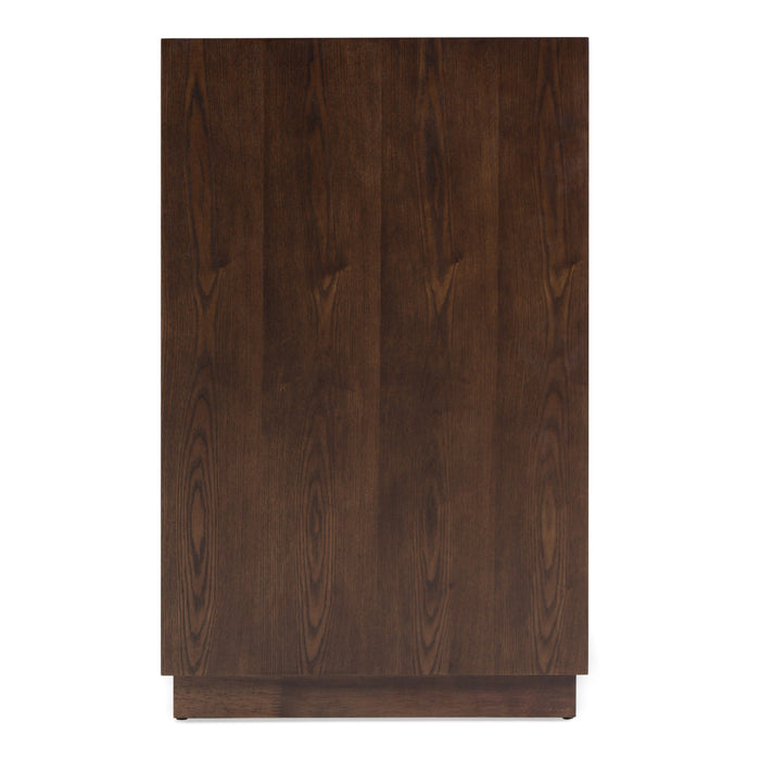 Manhattan - Contemporary Brown Oak and Gold Dresser