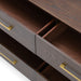 Manhattan - Contemporary Brown Oak and Gold Dresser