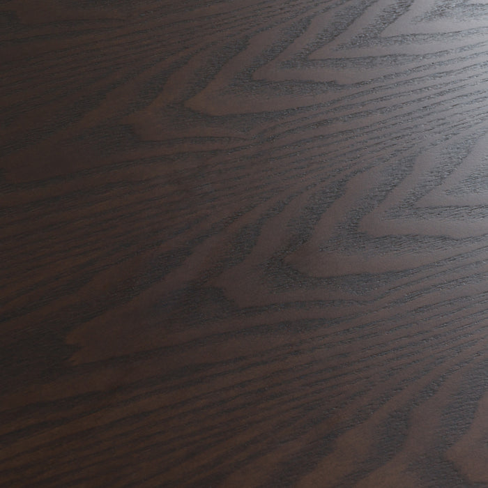 Manhattan - Contemporary Brown Oak and Gold Chest